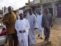 Tayo's group walking across to the engagement